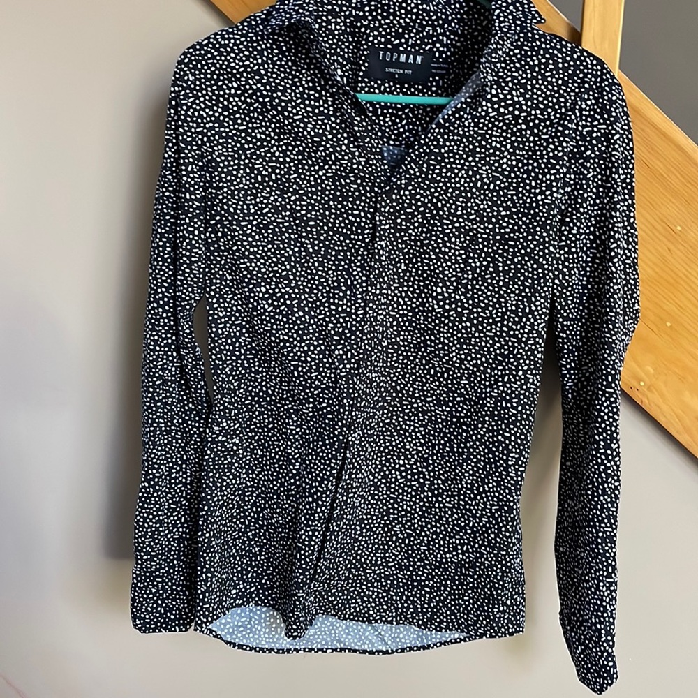 Button up polka dot top